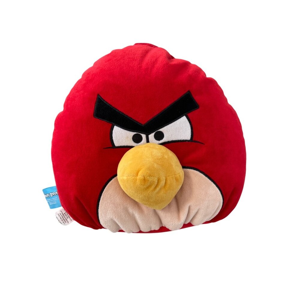 Angry Birds Plush Pillow Toy 12" Soft Polyester Stuffed Animal Collectible Red